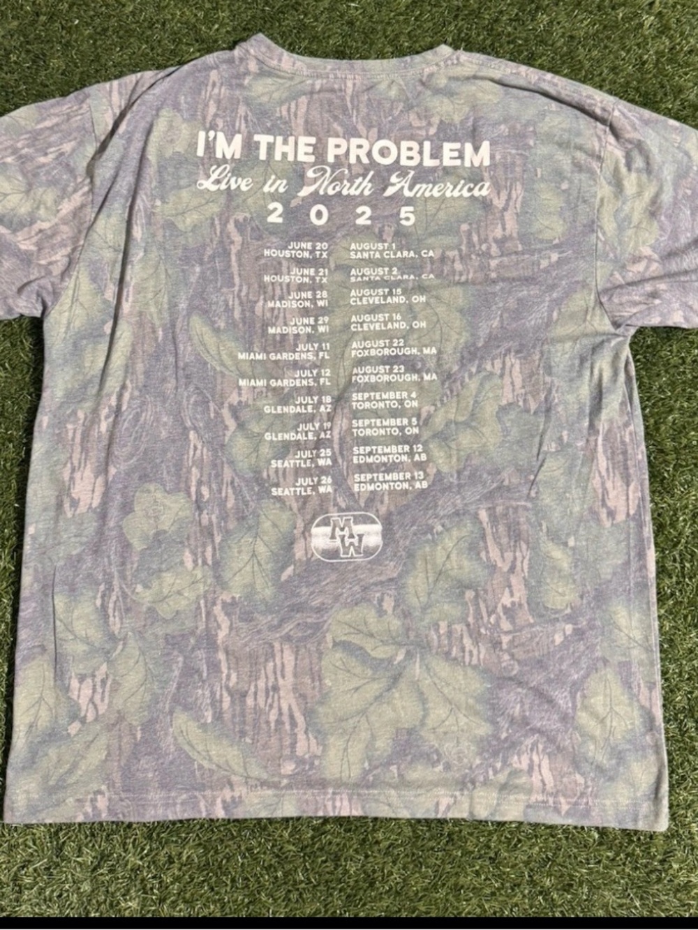Morgan Wallen I’m The Problem Tour Camo Shirt Mossy Oak Official 2025 Concert - Picture 2 of 2